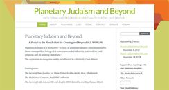 Desktop Screenshot of planetaryjudaism.org